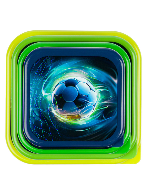 BAAGL  BAAGL Кутия за закуска 4 в 1 Футбол