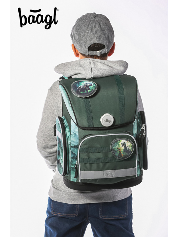 BAAGL  BAAGL СЕТ 3 Ergo Динозавър: раница, моливник, торбичка