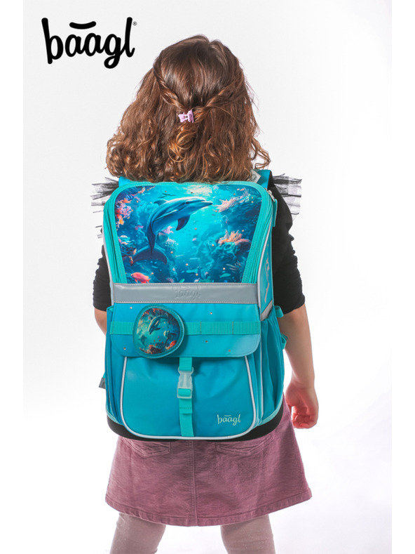 BAAGL  BAAGL Училищна раница Zippy Делфин