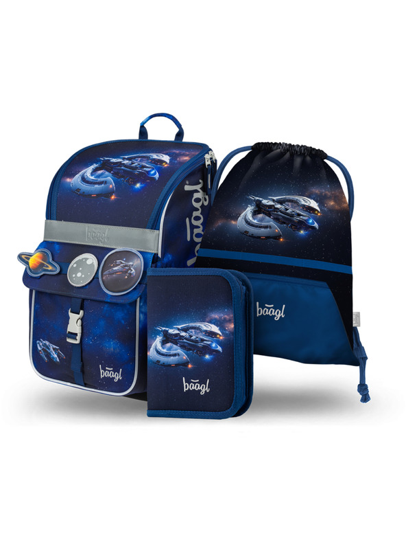 BAAGL  BAAGL СЕТ 3 Zippy Космически кораб: раница, моливник, торбичка