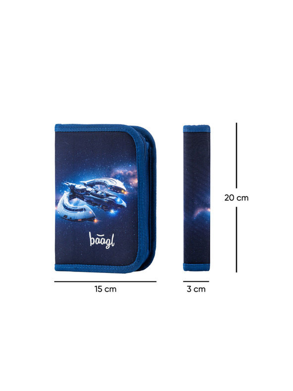 BAAGL  BAAGL Ученически едноетажен моливник Космически кораб
