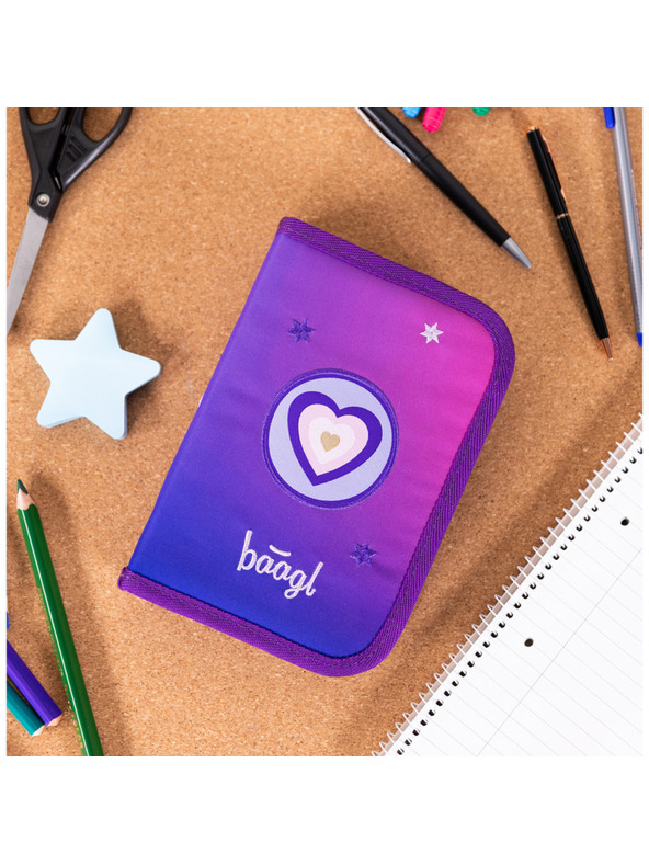 BAAGL  BAAGL КОМПЛЕКТ 3 AIRY Коне сърце: раница, моливник, торбичка