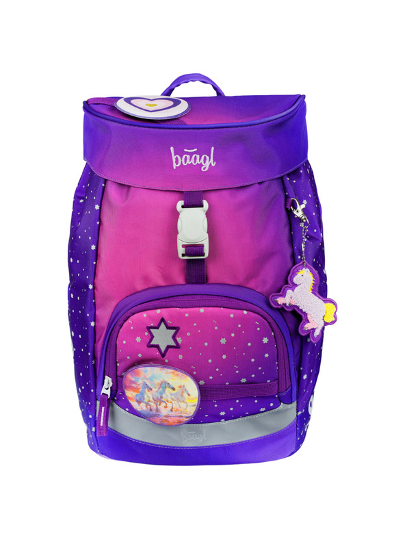 BAAGL  BAAGL КОМПЛЕКТ 3 AIRY Коне сърце: раница, моливник, торбичка