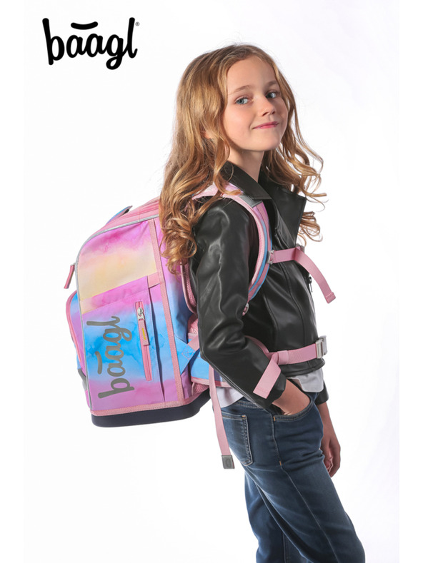 BAAGL  BAAGL Училищна раница Zippy плюс Rainbow Еднорог