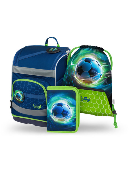 BAAGL  BAAGL КОМПЛЕКТ 3 Zippy plus Футболна топка: ученическа чанта, моливник, торбичка