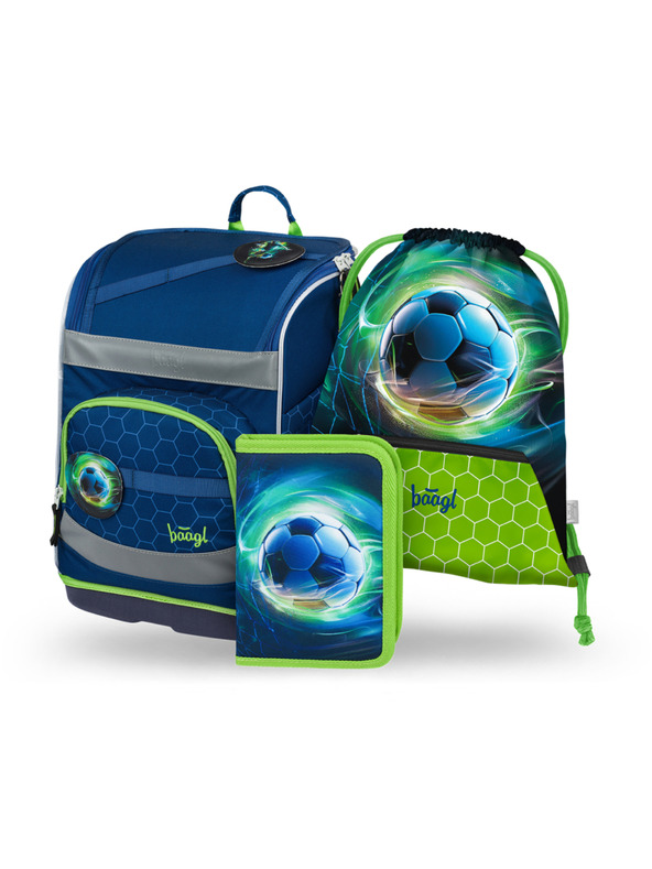 BAAGL  BAAGL КОМПЛЕКТ 3 Zippy plus Футболна топка: ученическа чанта, моливник, торбичка
