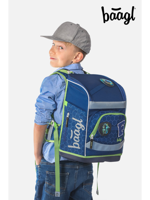 BAAGL  BAAGL КОМПЛЕКТ 3 Zippy plus Футболна топка: ученическа чанта, моливник, торбичка