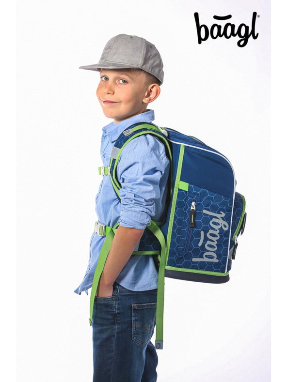 BAAGL  BAAGL КОМПЛЕКТ 3 Zippy plus Футболна топка: ученическа чанта, моливник, торбичка