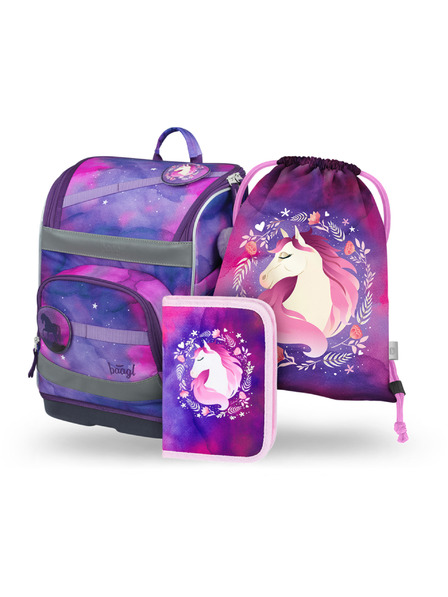 BAAGL  BAAGL СЕТ 3 Zippy плюс Кон: раница, моливник, торбичка