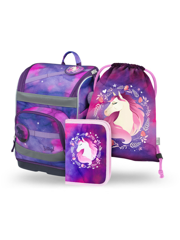 BAAGL  BAAGL СЕТ 3 Zippy плюс Кон: раница, моливник, торбичка