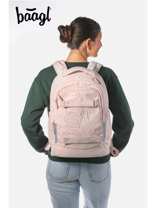 BAAGL  BAAGL КОМПЛЕКТ 3 Skate max Кремава: раница, моливник, торбичка