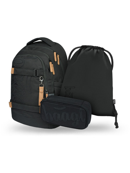 BAAGL  BAAGL КОМПЛЕКТ 3 Skate max Darkness: раница, моливник, торбичка