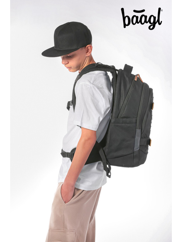 BAAGL  BAAGL КОМПЛЕКТ 3 Skate max Darkness: раница, моливник, торбичка