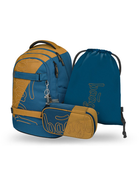 BAAGL  BAAGL КОМПЛЕКТ 3 Skate max Duo: раница, моливник, торбичка