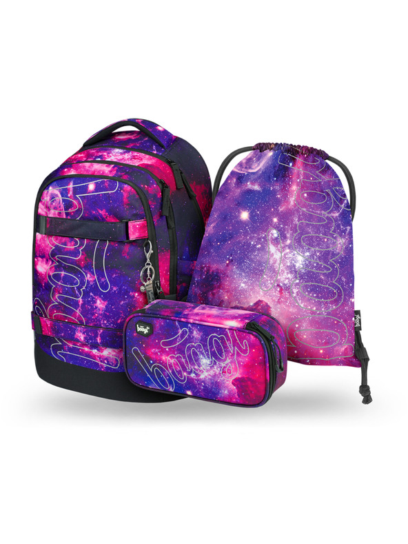 BAAGL  BAAGL КОМПЛЕКТ 3 Skate max Галактика: раница, моливник, торбичка