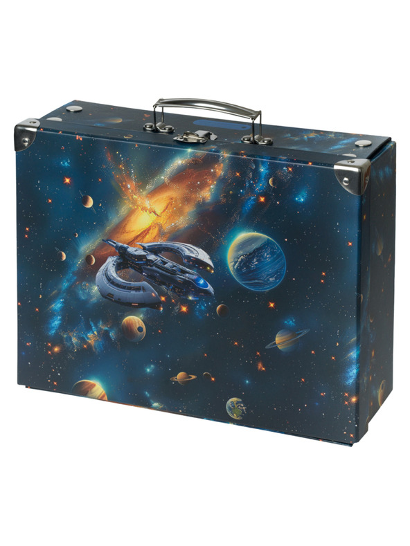 BAAGL  BAAGL Сгъваем училищен куфар Космос с метални елементи