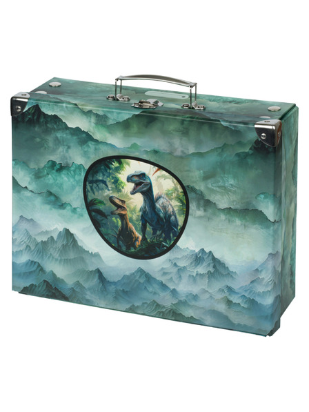 BAAGL  BAAGL Сгъваем училищен куфар Дино с метални елементи