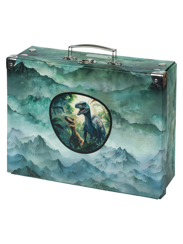 BAAGL  BAAGL Сгъваем училищен куфар Дино с метални елементи