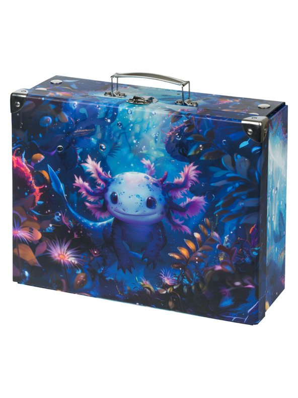 BAAGL  BAAGL Сгъваем училищен куфар Аксолотъл с метални елементи