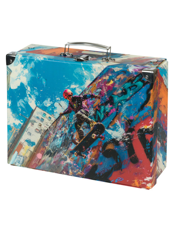 BAAGL  BAAGL Сгъваем ученически куфар Skatepark с метални елементи