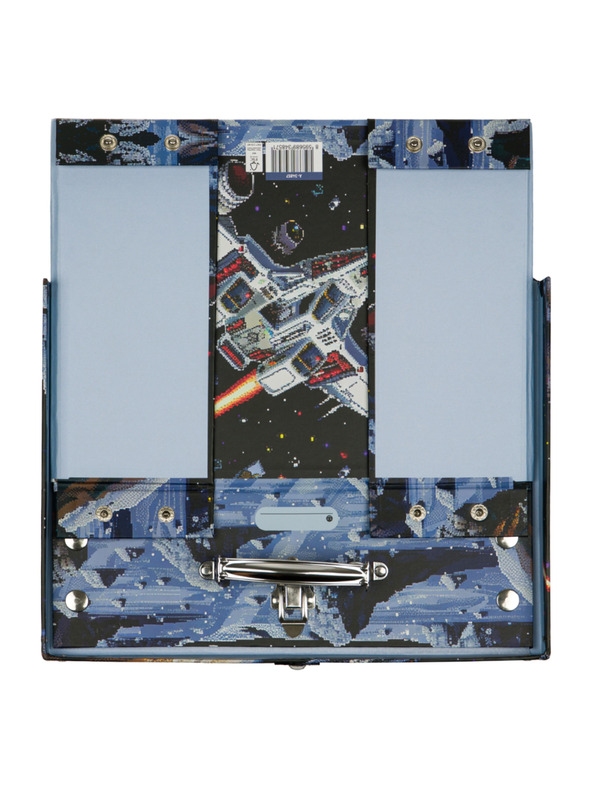 BAAGL  BAAGL Сгъваем ученически куфар Pixel Space с метални елементи