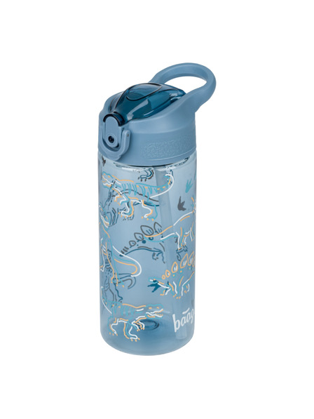 BAAGL  BAAGL Тританова бутилка за пиене с сламка Динозавър 500 мл