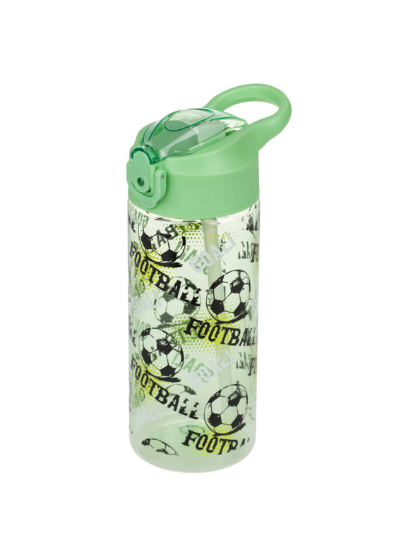 BAAGL  BAAGL Тританова бутилка за пиене с сламка Футбол 500 мл