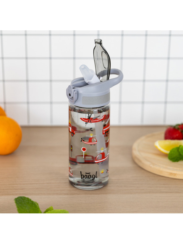 BAAGL  BAAGL Тританова бутилка за пиене с сламка Спасители 500 мл