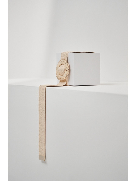 Moodo Бежов колан с кръгла тока