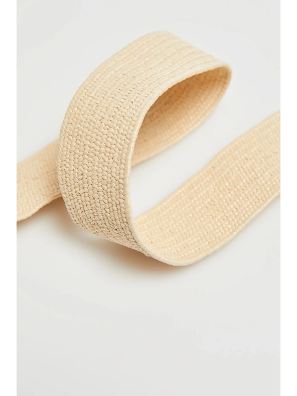 Moodo Бежов колан с кръгла тока