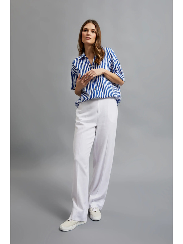 Moodo Бели свободни панталони