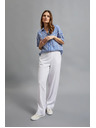 Moodo Бели свободни панталони