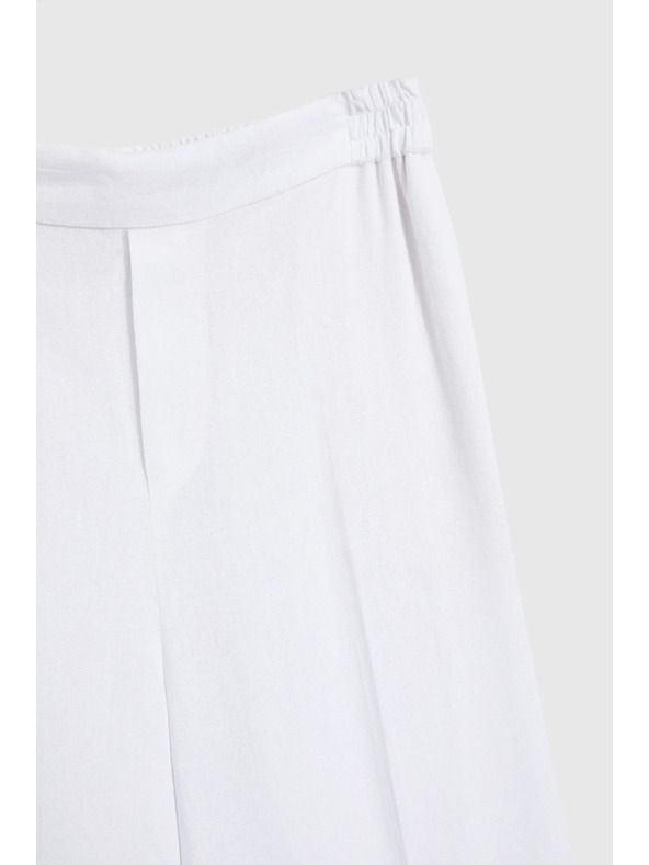 Moodo Бели свободни панталони