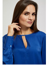 Moodo Синя лъскава блуза Moodo