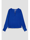 Moodo Синя лъскава блуза Moodo
