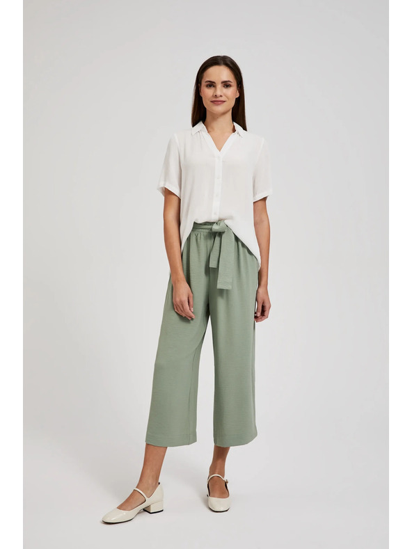 Moodo Бяла прозрачна риза Moodo