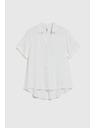 Moodo Бяла прозрачна риза Moodo