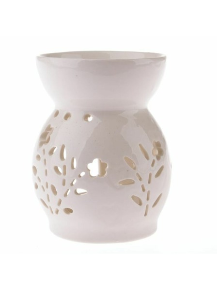 Casa de Engel Порцеланова арома лампа с цветя, бяла, 1/48