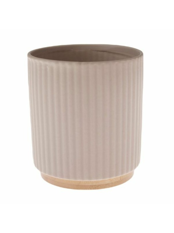 Casa de Engel Керамичен саксиен съд с бамбукова основа, 0/18