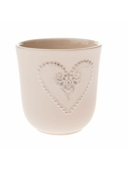 Casa de Engel Керамичен калъф за саксия със сърце, 0/12
