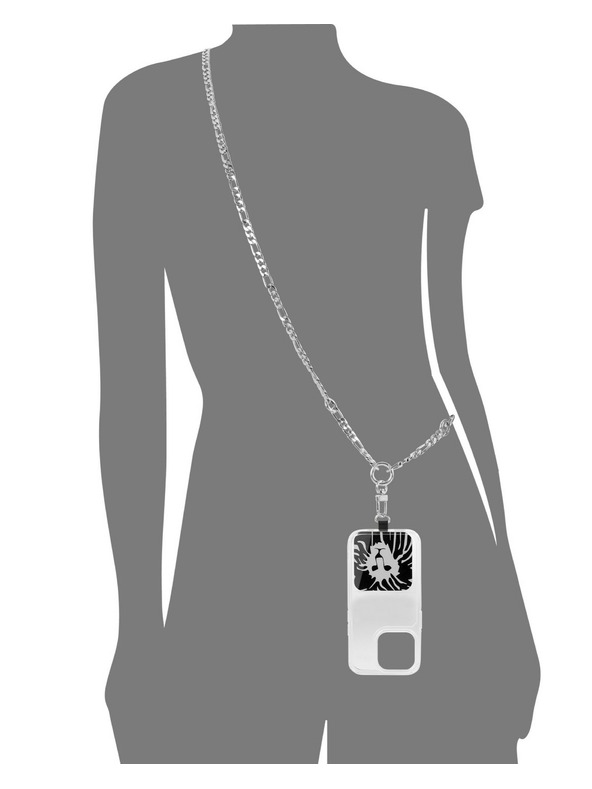 Anne Klein Сребрист мобилен кейс с метална верижка Anne Klein WK/4023SVSV