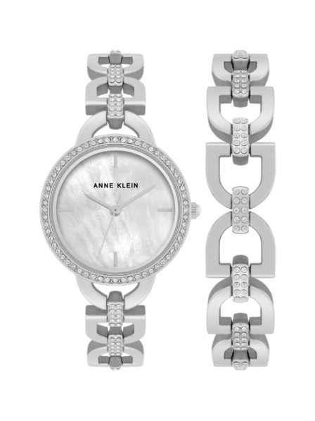 Anne Klein Подаръчен комплект часовник и гривна Anne Klein AK/4105SVST