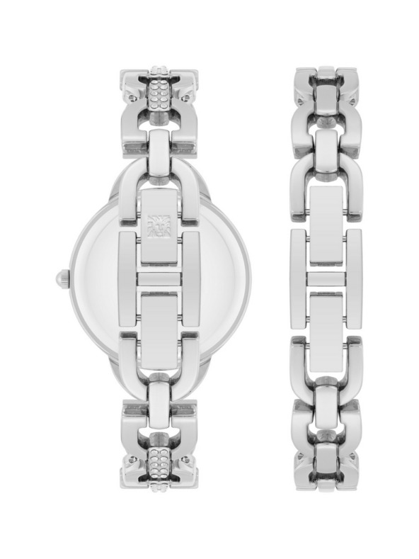 Anne Klein Подаръчен комплект часовник и гривна Anne Klein AK/4105SVST
