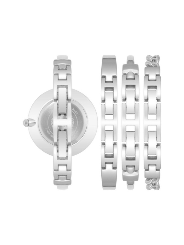Anne Klein Дамски подаръчен комплект часовник и гривни Anne Klein AK/1471SVST