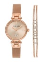 Anne Klein Подаръчен комплект часовник и гривна Anne Klein AK/3552RGST