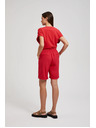 Moodo Червени ленени къси панталони
