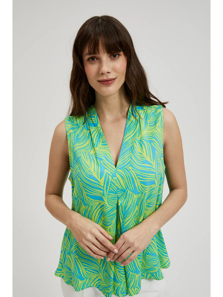 Moodo Зелен топ без ръкави