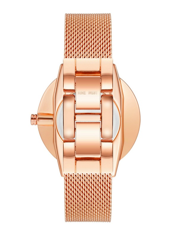 Nine West	 Nine West дамски часовник с кръгла форма NW/1980GYRG