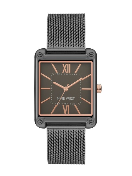 Nine West	 Nine West дамски часовник с правоъгълна форма NW/2091GYGY