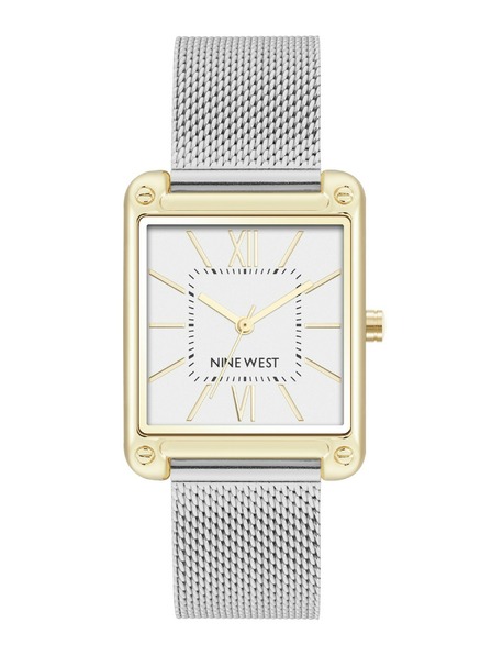 Nine West	 Nine West дамски часовник с правоъгълна форма NW/2091SVTT